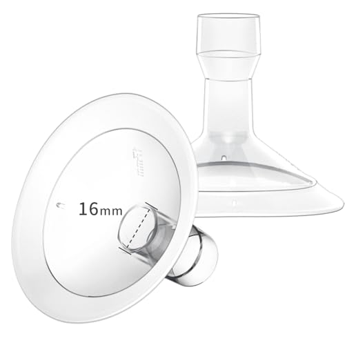 MOOMentaneous 16mm Oval Flanges Breast Pump Parts Compatible with Medela Breast Pumps PersonalFit Maxflow Freestyle Flex Swing Maxi Connector