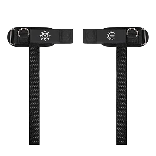 Image of Ekkovision EKKO Weight Lifting Straps With Cuffed D Ring, Wrist Support for Men, Heavy Duty Thick Comfortable Lifting Straps, Secure Fit, Enhanced Grip, Straps for Weightlifting & Gym Training