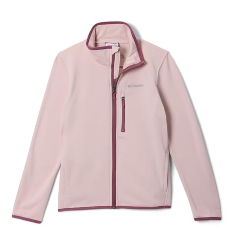 Columbia Youth Essential Hike Grid Fleece Full Zip, Mineral Pink, XXS