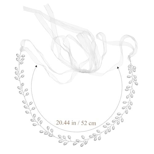 Silver Pearl Bridal Waistband Handmade Wedding Sash Belt for Brides Bridesmaids Ribbon Accessory Elegant Waist Chain for Formal Occasions and Photo Taking2