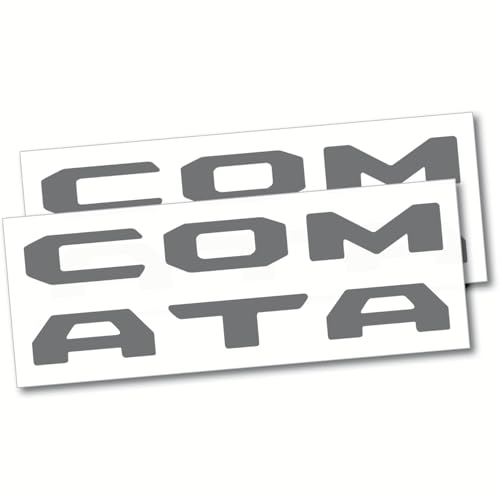 Image of (2 Sets) Prime Series UV Weatherproof Vinyl Decals Precut Letter Inserts Compatible Fits Tacoma Tailgate 2024-2026 (Gloss Dark Gray)