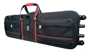 Malav Native Komplete Kontrol S61 Keyboard case bag having padding & Back Shoulder Straps ((Premium) Wheels & Steel Plated frame Suitcase Bag)