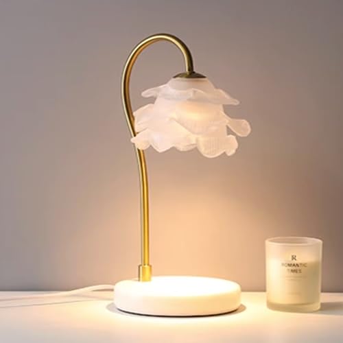 Lampe électrique pour bougies cire de soja avec socle marbre stable - 2