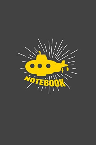 Notebook: vintage submarine 6x9 Lined journal notebook