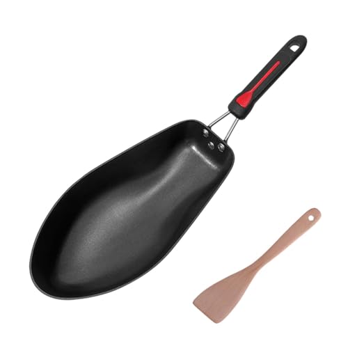 COMFOLIVING Sartén antiadherente, sartén de inducción compatible, sartén para servir con mango extraíble, sartenes para barbacoa para cocinar a la parrilla, freír platos de carne y panqueques