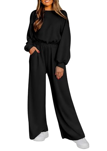 PRETTYGARDEN Women's Fall One Piece Jumpsuits Dressy Casual Long ...