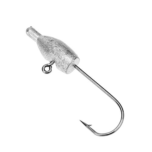 Ganchos de peixe limpos 5 pçs 2 g expostos chumbo afiado gancho de cabeça espinha de peixe carpa de