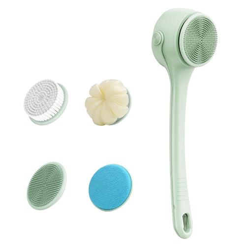 ロングハンドル電動シャワースクラバーシャワーブラシ 2 スピード設定長いバッテリー寿命家庭用と旅行用ハンドルバスブラシ