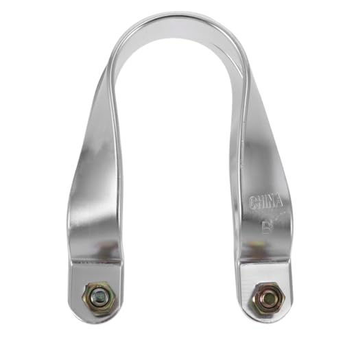 Abrazadera para vigas de aleación de aluminio Tofficu, tipo U, conectador transversal para tubos de invernadero de 34,0 mm, color plateado
