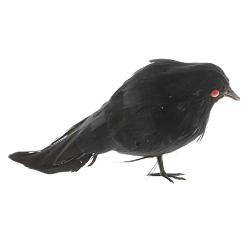 Preisvergleich Produktbild Taubenschreck Vogelschreck Taubenabwehr Vogelabwehr Lockvogel Rabe Krähe - # 2 Schwarz