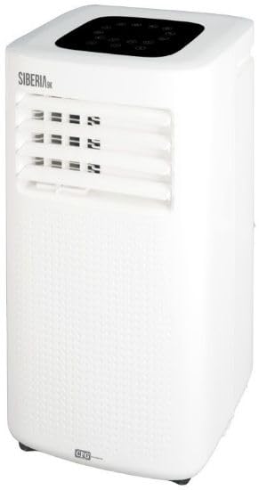 CFG Siberia 9K EV103 Climatizzatore Condizionatore d'Aria Portatile 9000 BTU, Deumidificatore e Ventilatore con Telecomando, Display LED e Timer, Copertura fino a 20 mq