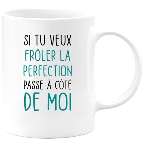 Taza humorística de café con texto en inglés "Fun a Cafe Regalo Rigolo", comida, trabajo para Navidad