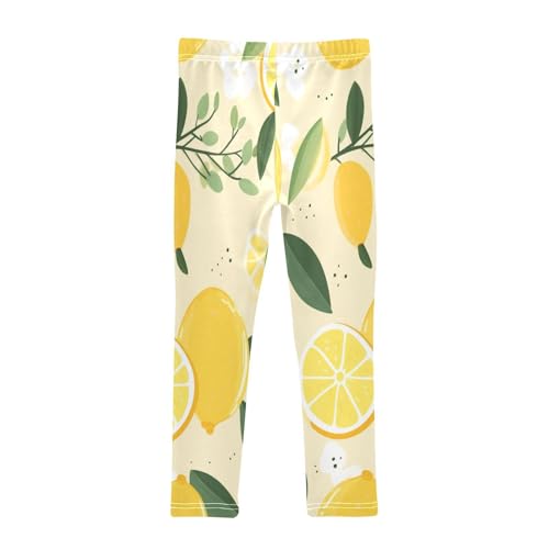 Toddler Girls Leggings Printed Yoga Pants Leggings Lemon One for Kids2
