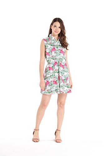 Image of Matchable Family Hawaiian Luau Men Women Girl Boy Clothes in Flamingo in Love
