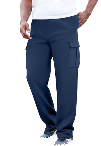 KingSize Men's Big & Tall Fleece Cargo Sweatpants KingSize Men's Big & Tall Fleece Cargo Sweatpants