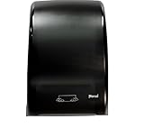 MARCAL 8897SC Dispenser 8' Pull-Down Roll Towel Dispenser, Black, Reduced Tabbing to Reduce Waste, Sanitary & Hygienic, ADA Compliant, Low Pull Force, No Batteries to Replace