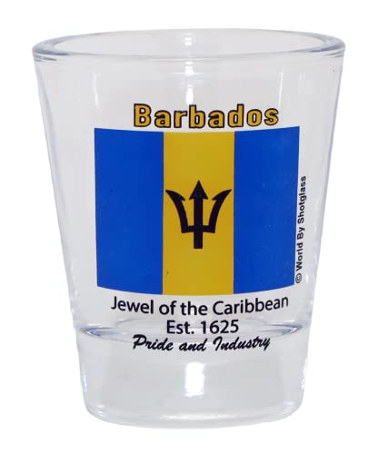 Barbados Flag Shot Glass