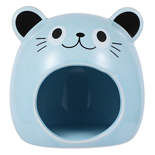 BESPORTBLE Ceramic Hamster House Soft Bed Summer PET Hideout Nest for Small Animals Cozy Hamster Cave and Sleeping Hut Gerbils and Other Small Pets