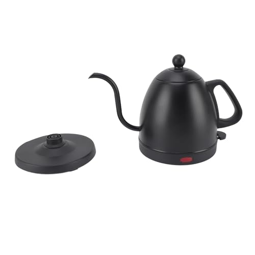 CHICIRIS Hervidor de agua de cuello de cisne, 800 ml, 1000 W, de calentamiento rápido, de acero inoxidable 304, con boquilla precisa y apagado automático, para té y café en casa