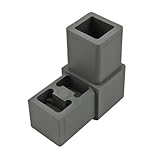 80/20 Inc., 9120, Quick Frame 2 Way Corner Connector, Gray Nylon