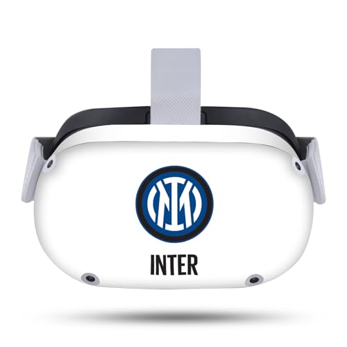 Head Case Designs Officially Licensed Inter Milan Logo On White Badge Vinyl Sticker Skin Decal Cover Compatible with Meta Quest 2