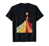 Cette belle femme noire est habillée comme une reine dans sa magnifique robe. Vous vous sentirez comme une reine ou une princesse avec ce magnifique design