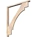 Ekena Millwork BKT0402X40X44MRC05SDF Merced Block Smooth Bracket w/Offset Brace, Douglas Fir