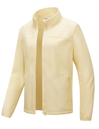 TBMPOY Womens Polar Fleece Jacket Full Zip Warm Winter Jackets with 4 Pockets Lightweight Hiking Outdoor Thermal Coat