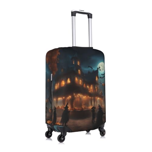 Halloween Carnival Party Tsa Approved Luggage Cover For 18-32 Inch Suitcases Scratch-Resistant Stretch Luggage Cover3