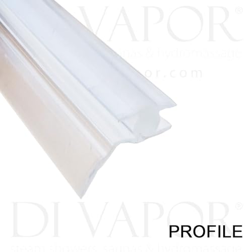 Di Vapor (R) - Guarnizione in gomma per doccia a forma di T, per doccia o porta