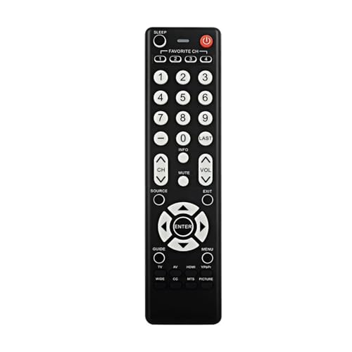 Télécommande pour TV DVD LCD LED HDTV 098TRABD2NEVSD contrôleur universel noir