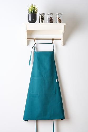 Image of Uni Plain Apron Title - 100% Cotton Kitchen Apron For Women & Men | Uni Plain, (28 inch X32 inch) | Durable Apron with Spacious Pocket - Perfect Kitchen Set for Home or Professional Use