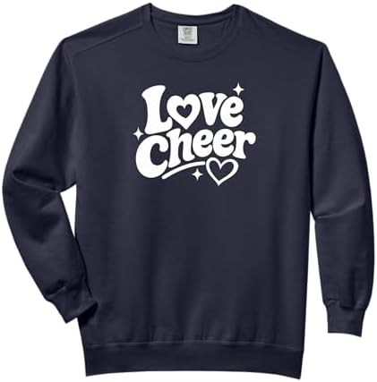 Love Cheer Comfort Colors Adult Sweatshirt