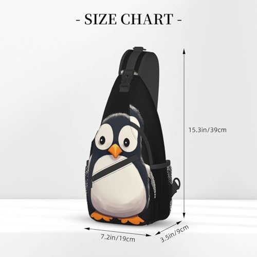 Sling Bag para hombres y mujeres con diseño Pinguino miniatura 3