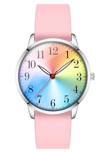 Classic Analog Rainbow Dial Watch