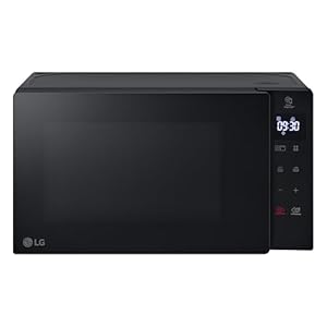 LG MH6032GAS Forno Microonde 20 Litri con Grill al Quarzo, 700 W, Programmi Automatici, Scongelamento Rapido Defrost, Funzioni Timer e Orologio Smart Diagnosis, Scaldavivande, Nero