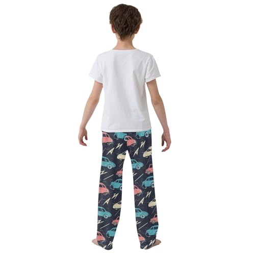 Pajama Bottoms, Pajamas Pant Cars Colorful Grunge Lounge Wear Casual Sleep Long Pants Soft Pjs Sleepwear3