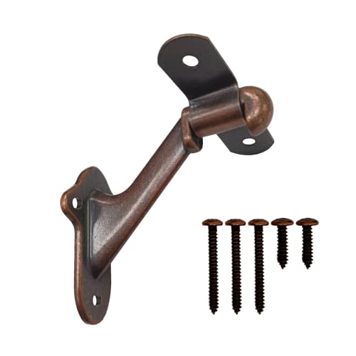 Stair Handrail Brackets Wooden Railing Support Antique Bronze, 3 Pack | HOWTOOL