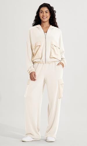 ODODOS Women's Modal Soft Full-Zip Hoodies with Pockets Casual Fall Outfit Hooded Jacket2