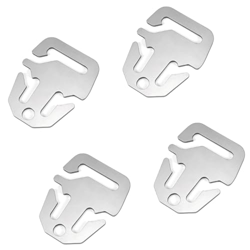 YUSHTPO Stainless Tent Adjuster Winds Rope Buckle Tent Fastener Tent Wine Rope Tightener Camping Rope Buckle Tent Rope Tightener