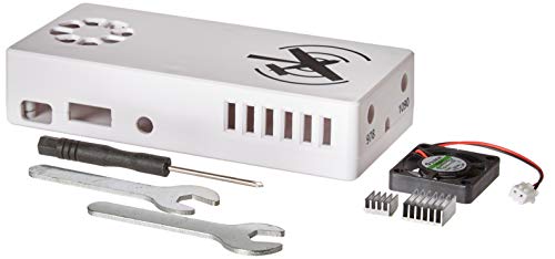 Boîtier en ABS blanc avec ventilateur 3 CFM pour Raspberry Pi 2 et 3