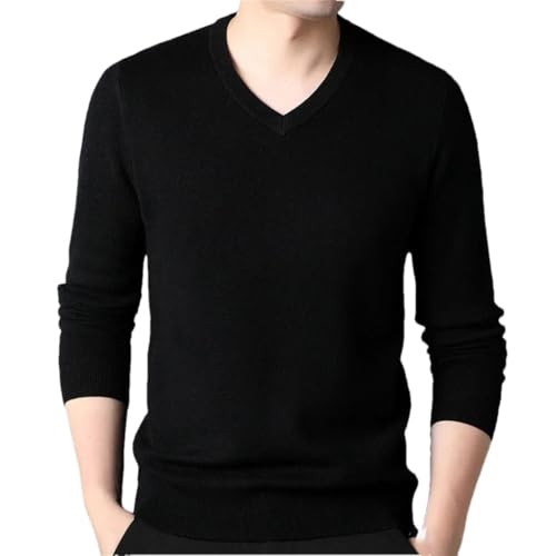 Men's V-Neck Long-Sleeved Stretch Business Classic Knitted Sweater