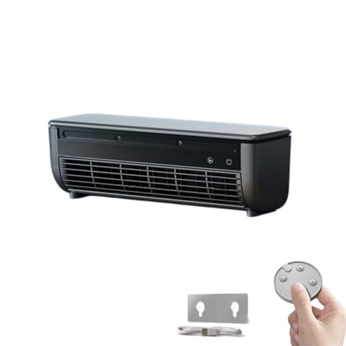 Breezamax - Qinux Breeza Max Fan Original Kein Bohren Wandklimaanlage für Küche und Schlafzimmer (Grau)
