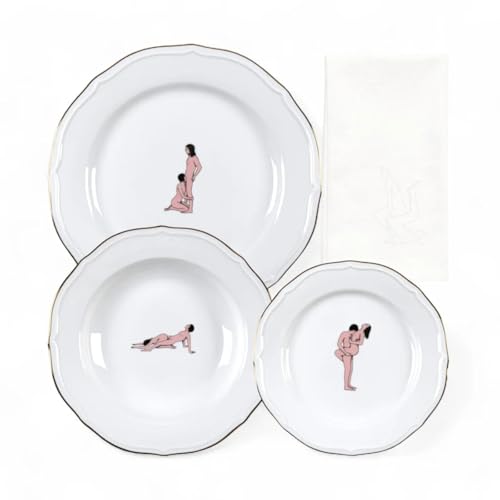 SELETTI PIATTO PORCELLANA SEIKANTAI5271 SET 3 +