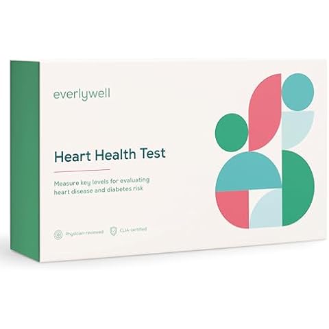 Everlywell Heart Health Test - at Home - CLIA-Certified Adult Test - Discreet Blood Analysis - Results Within Days - Measures Cholesterol, Triglyceride, and HbA1c Levels Cover