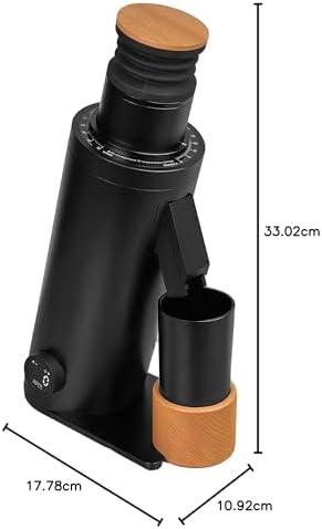 MiiCoffee DF64V Variable Speed Single Dose Coffee Grinder (Black)