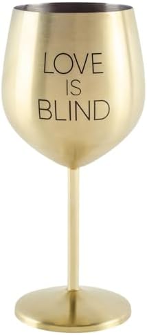 Netflix Love Is Blind Golden Goblet, 17 oz – Officially Licensed Metallic Wine Chalice, Reality TV Fan Drinkware, Elegant Stemmed Cup for Parties & Gifts image 3