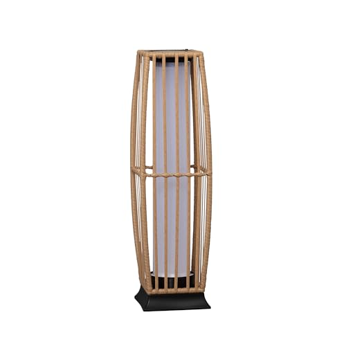 LEDKIA LIGHTING - Lampadaire LED Extérieur Solaire Arley | Éclairage 1W à Faible Consommation | IP44 Résistant aux Intempéries | Durée de Vie 40,000h | Rotin...