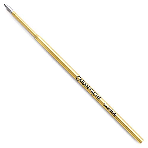 Caran d'Ache d´Ache Swissride Mine für Kugelschreiber 888 Gold, Schriftfarbe: Blau, Strichstärke: Medium, 8522.000, 12cm