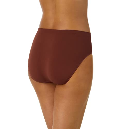 Image of COMPANY ELLEN TRACY Women's High Cut Brief Panties Breathable Seamless Underwear 4-Pack Multipack (Regular & Plus Size)